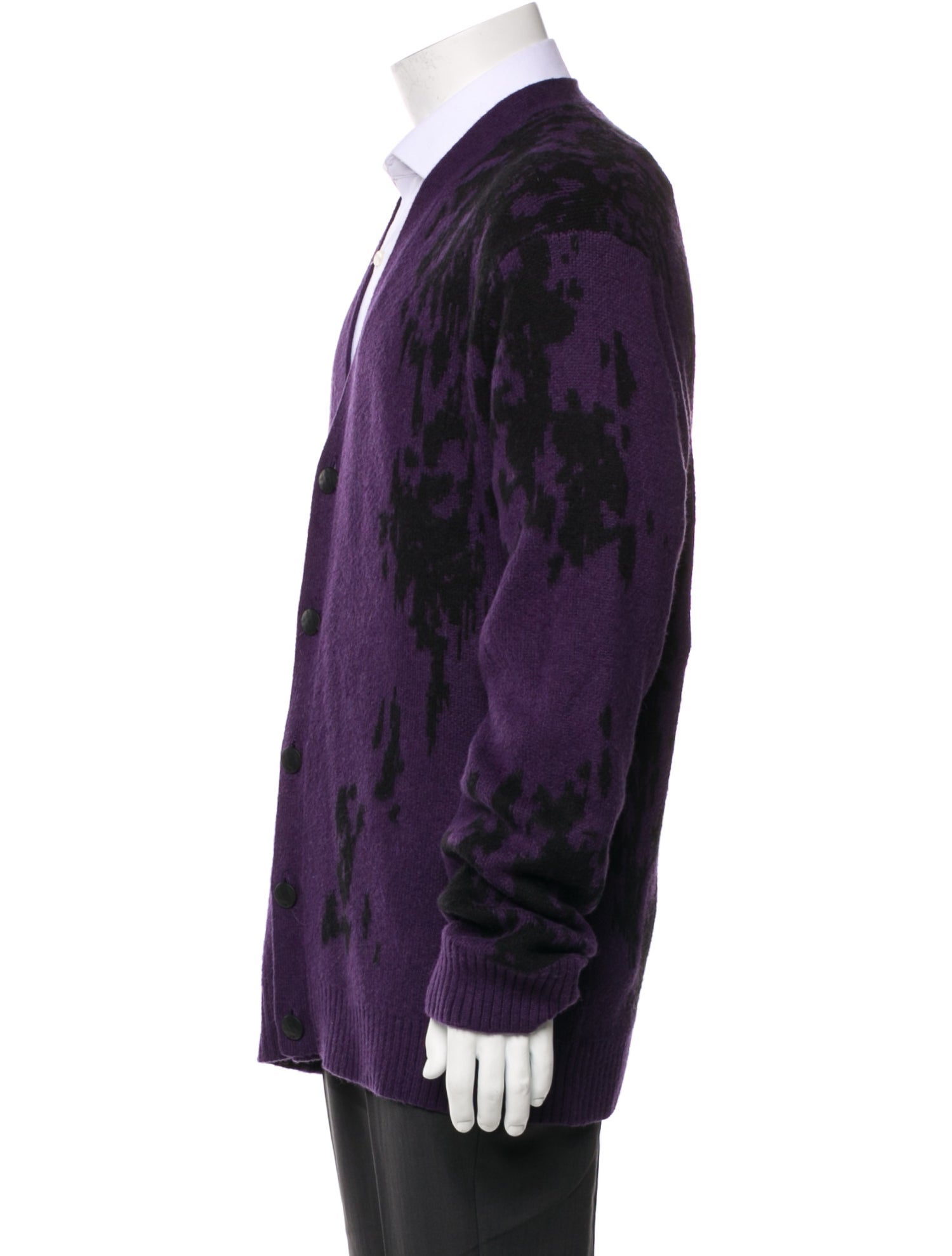 John Varvatos Star USA Printed V-Neck Cardigan w/ Tags