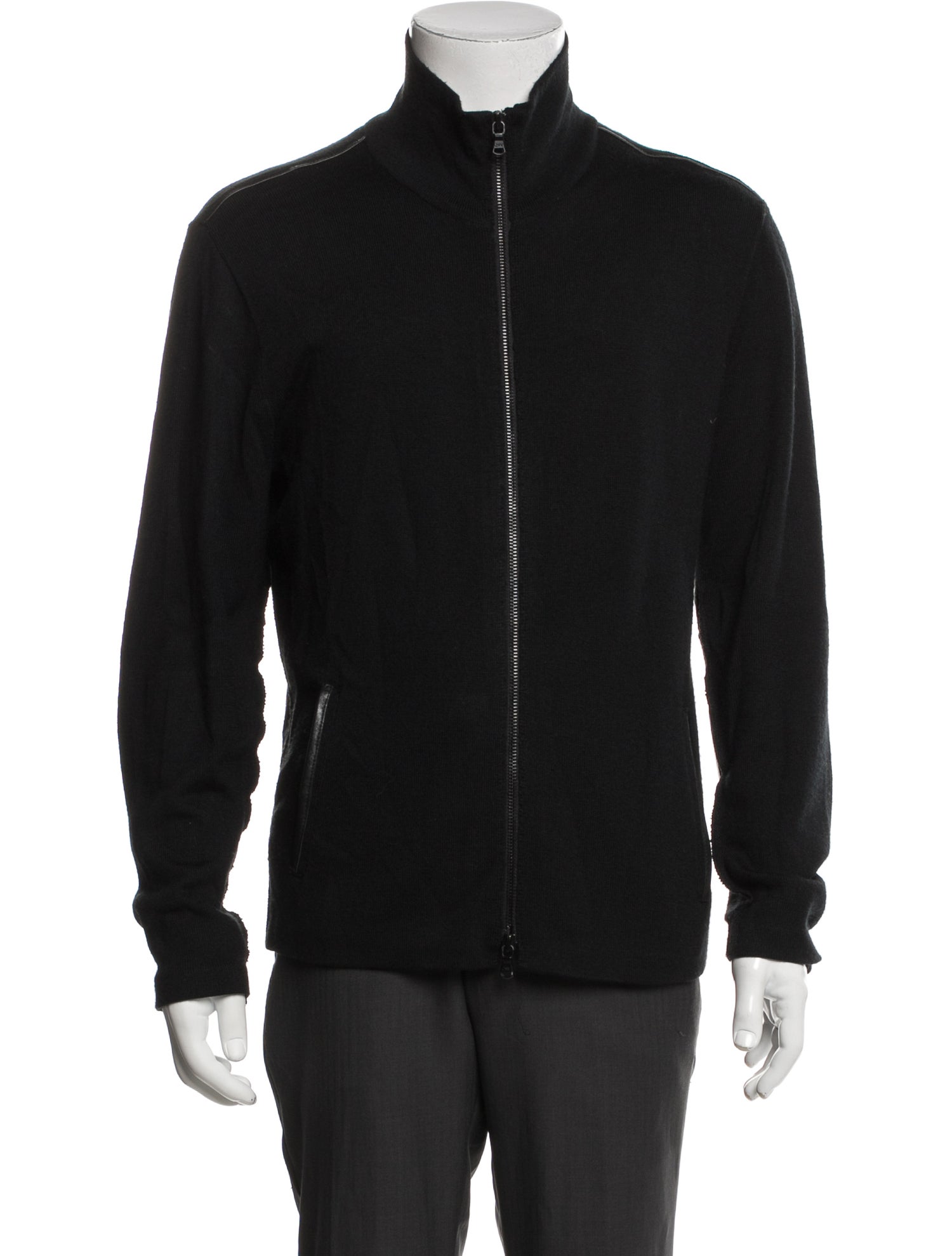 John Varvatos Star USA Turtleneck Long Sleeve Cardigan