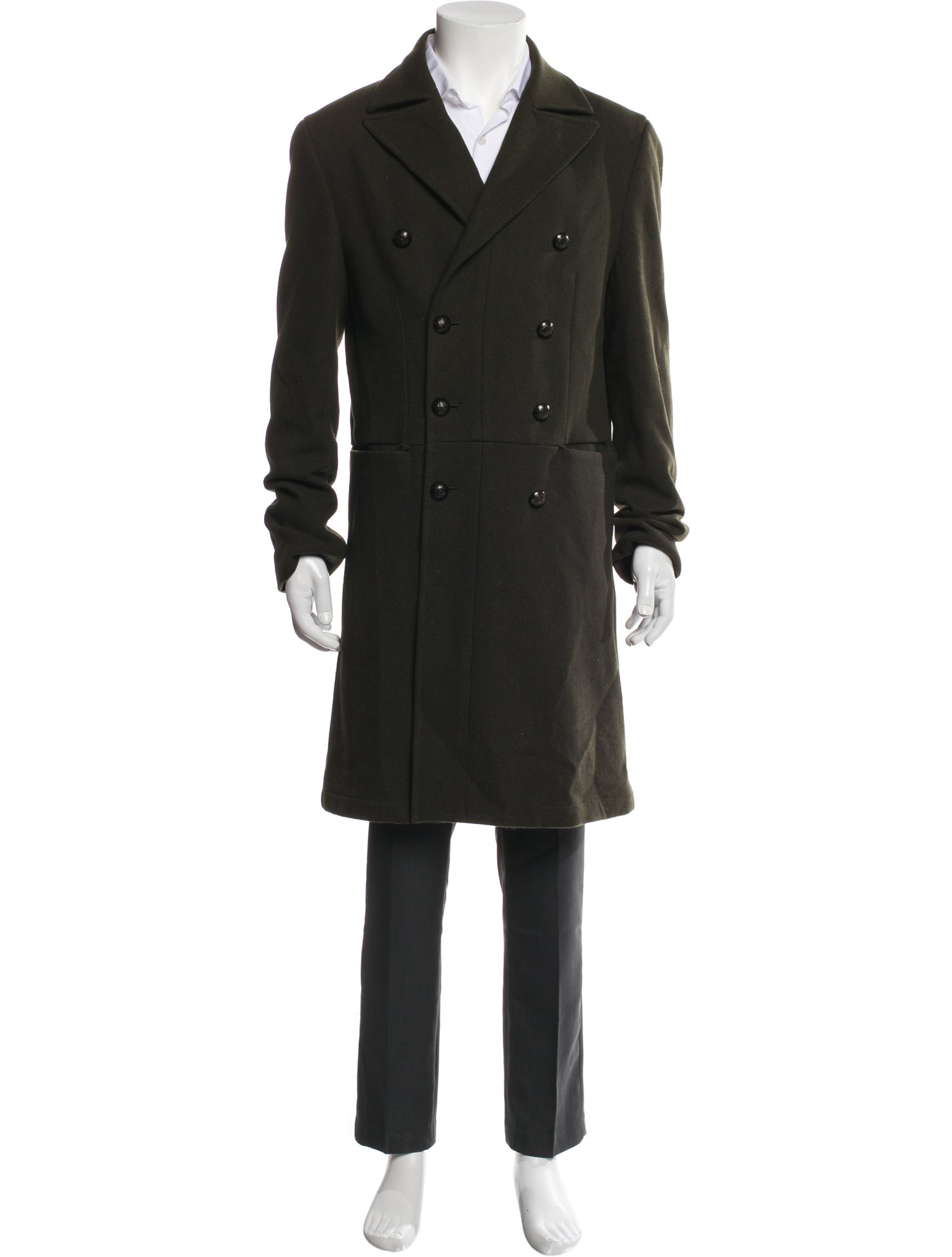 John Varvatos Star USA Wool Trench Coat