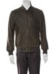 John Varvatos Star USA Goat Leather Bomber Jacket