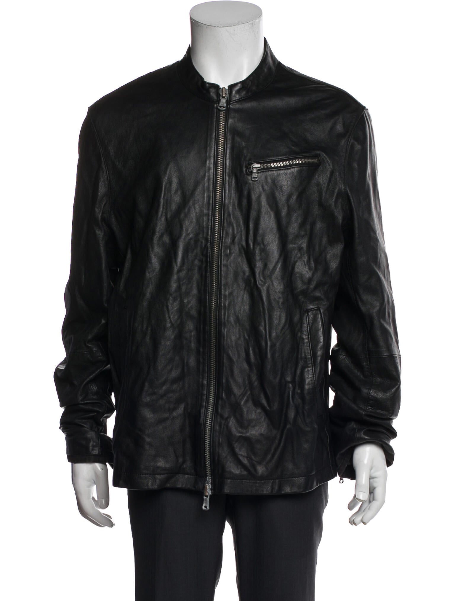 John Varvatos Star USA Lambskin Bomber Jacket
