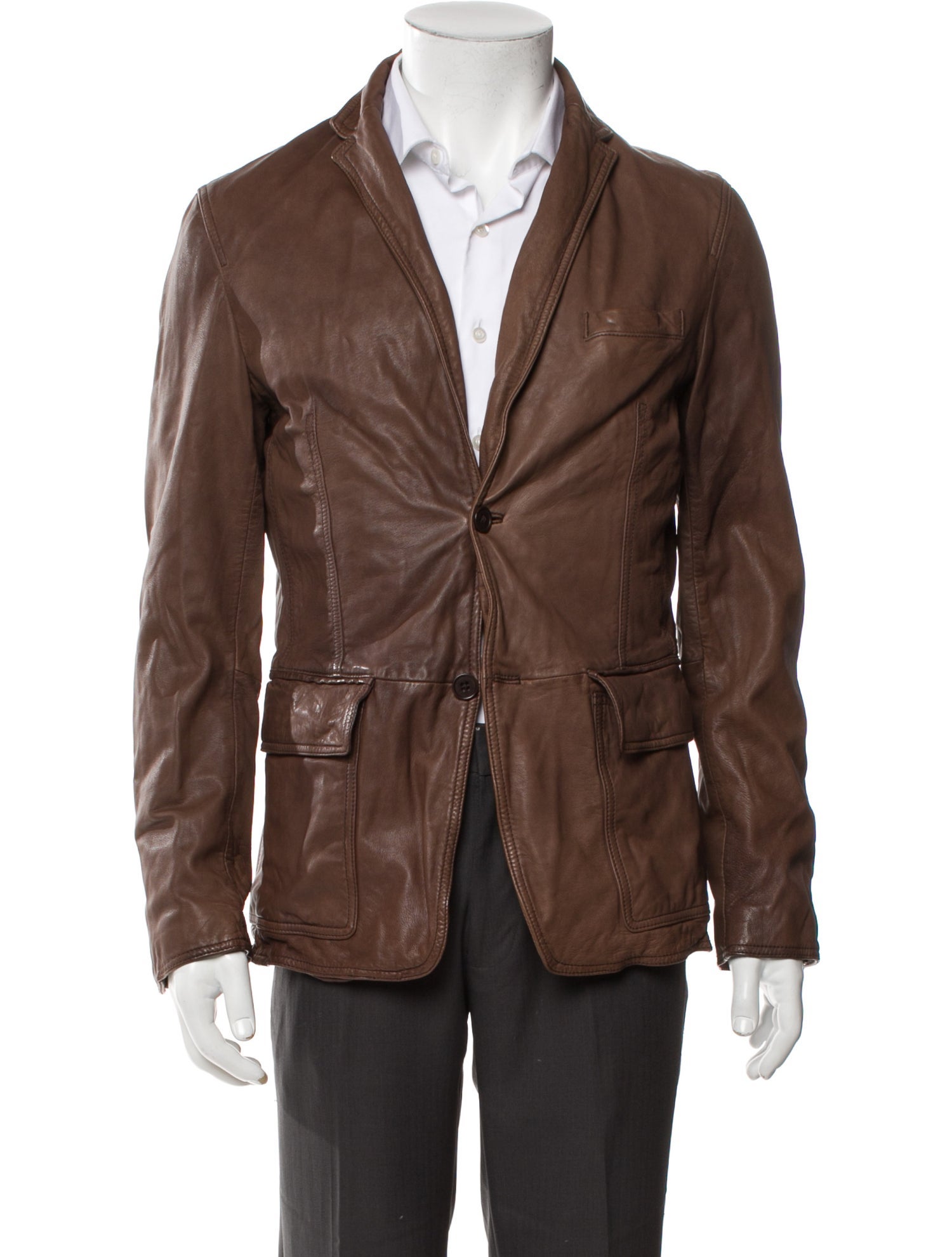 John Varvatos Star USA Lambskin Moto Jacket