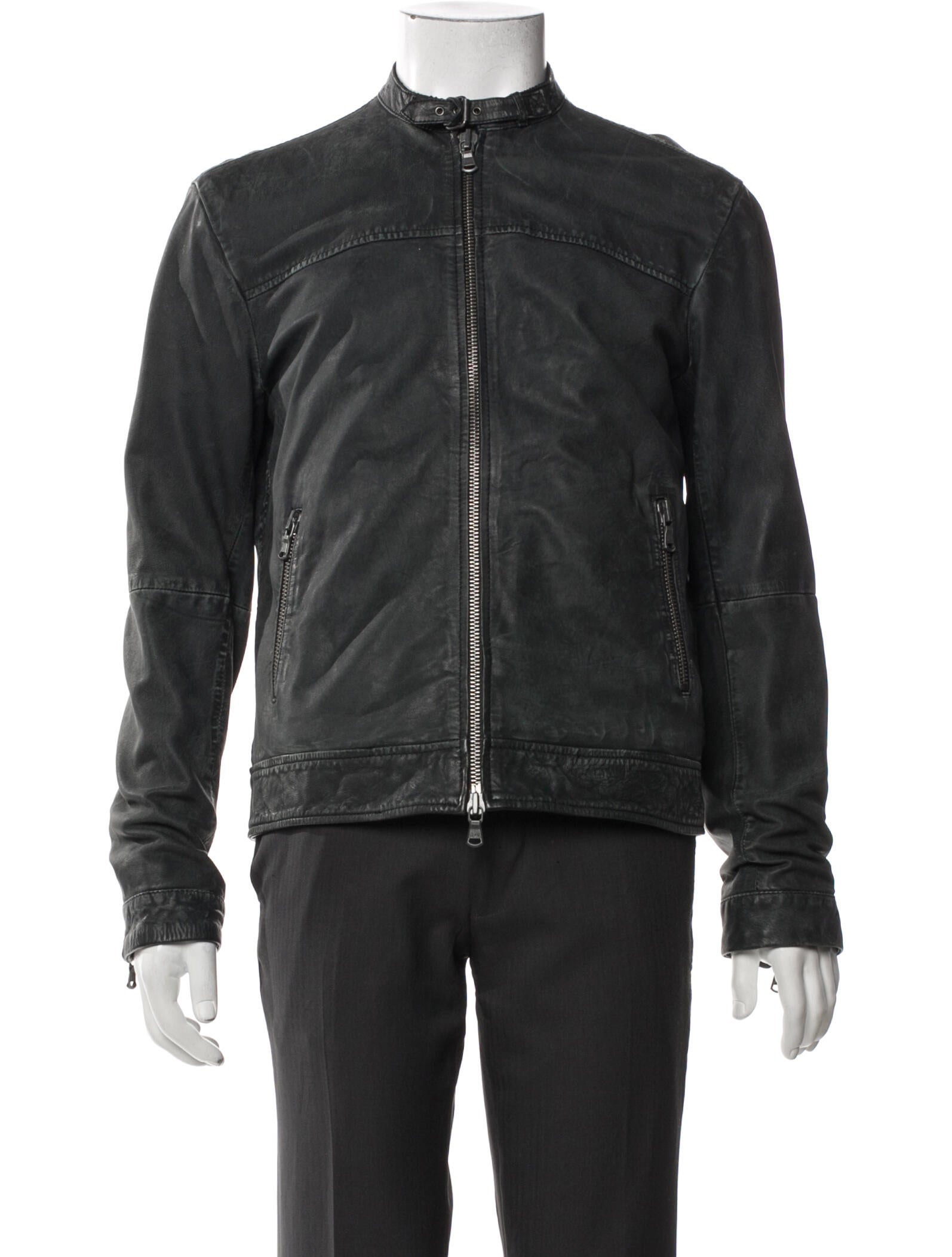 John Varvatos Star USA Leather Moto Jacket