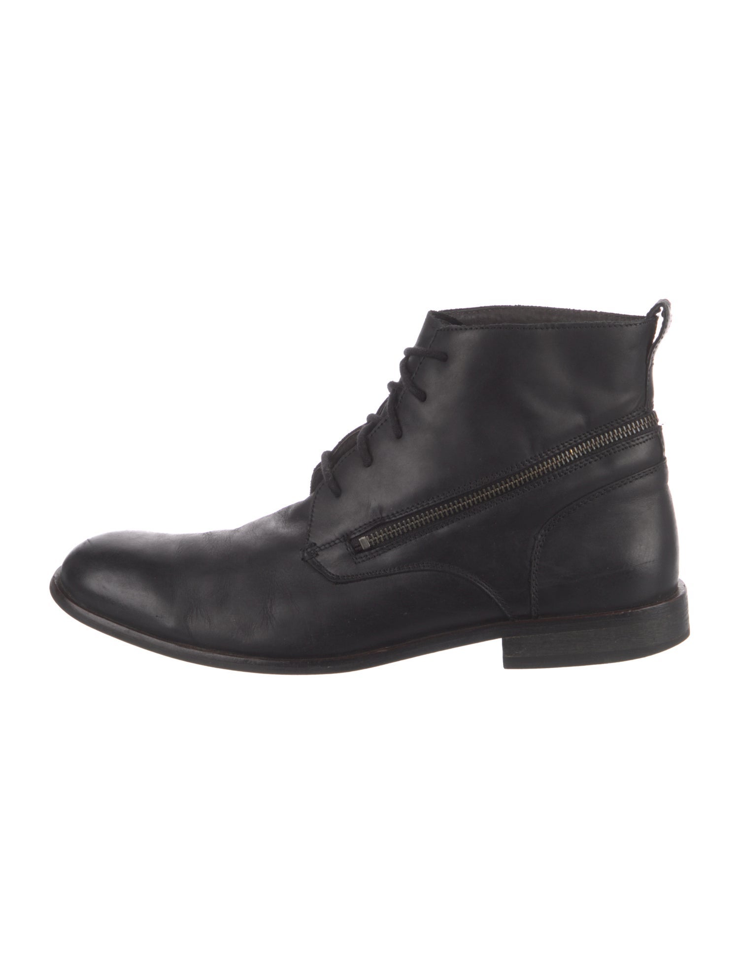 John Varvatos Star USA Leather Lace-Up Boots