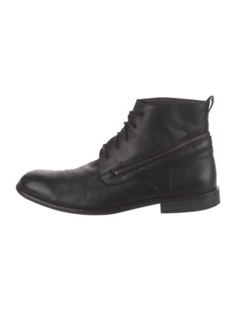 John Varvatos Star USA Leather Lace-Up Boots