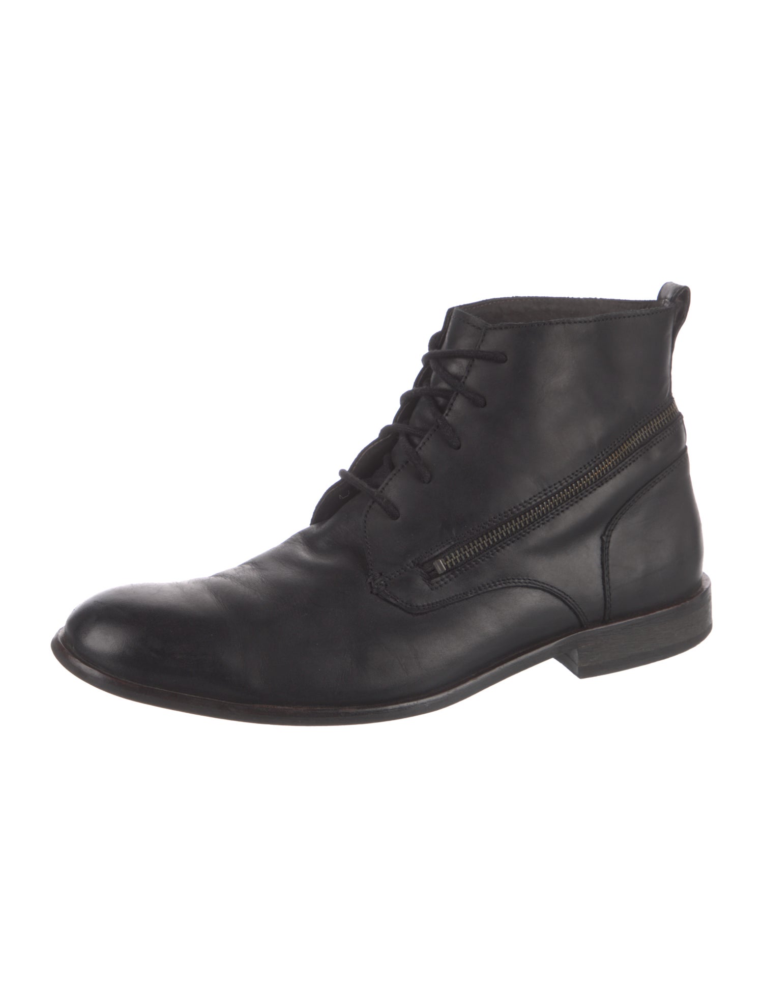 John Varvatos Star USA Leather Lace-Up Boots