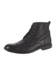 John Varvatos Star USA Leather Lace-Up Boots