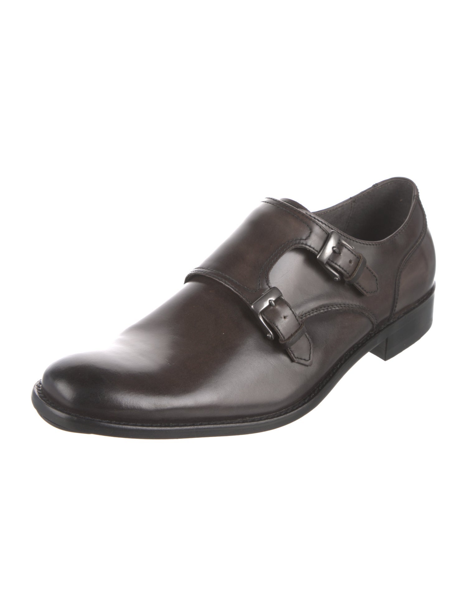 John Varvatos Star USA Leather Monk Straps