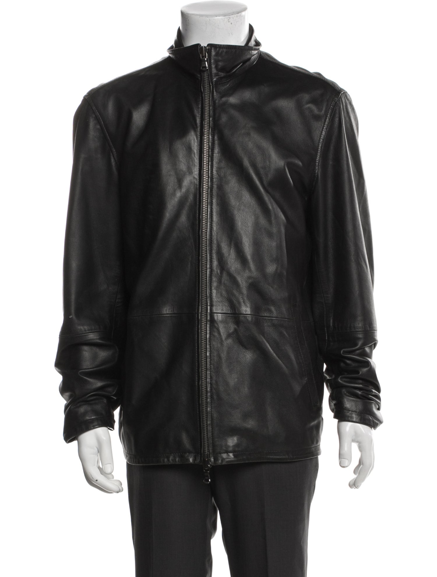 John Varvatos Star USA Lambskin Moto Jacket