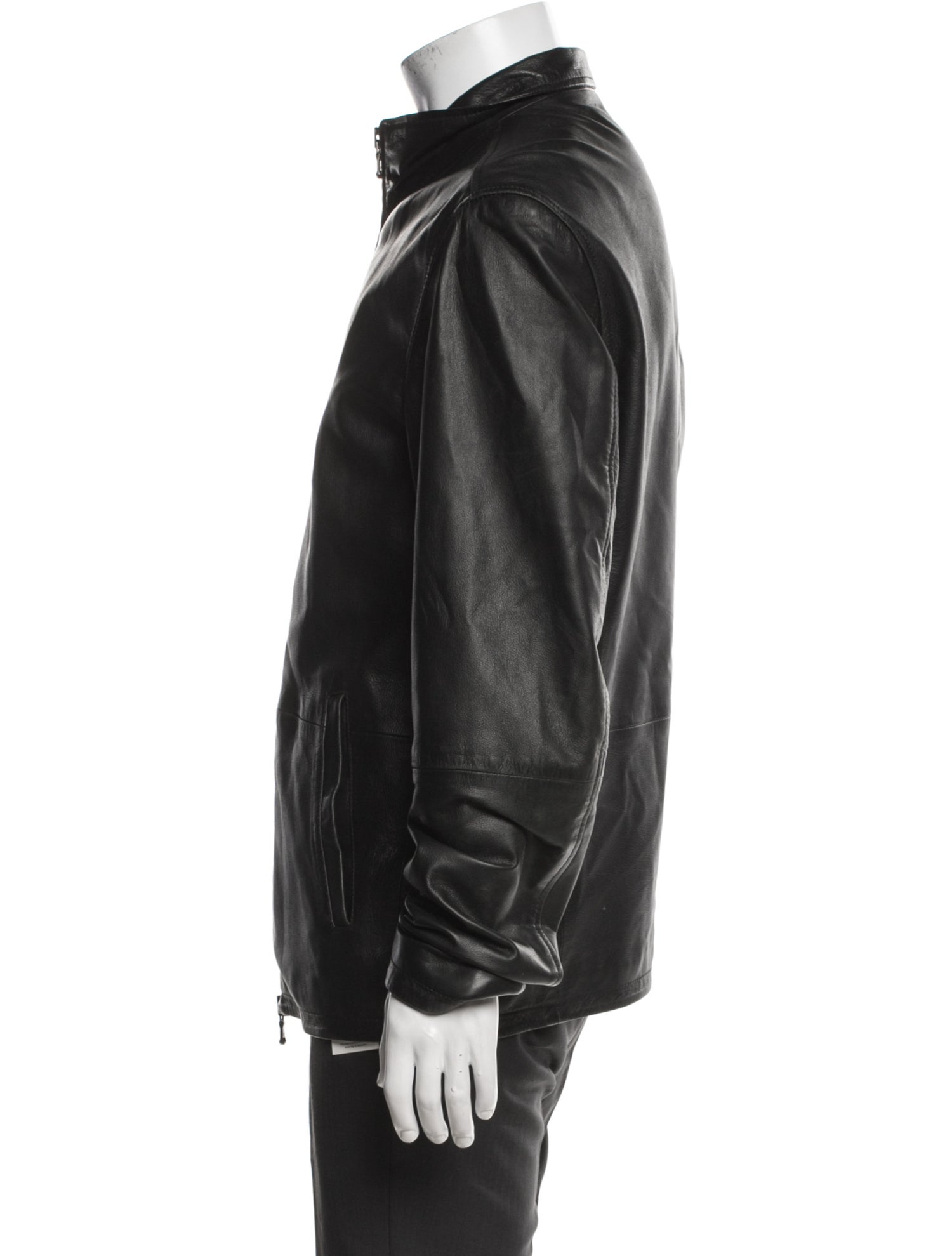 John Varvatos Star USA Lambskin Moto Jacket