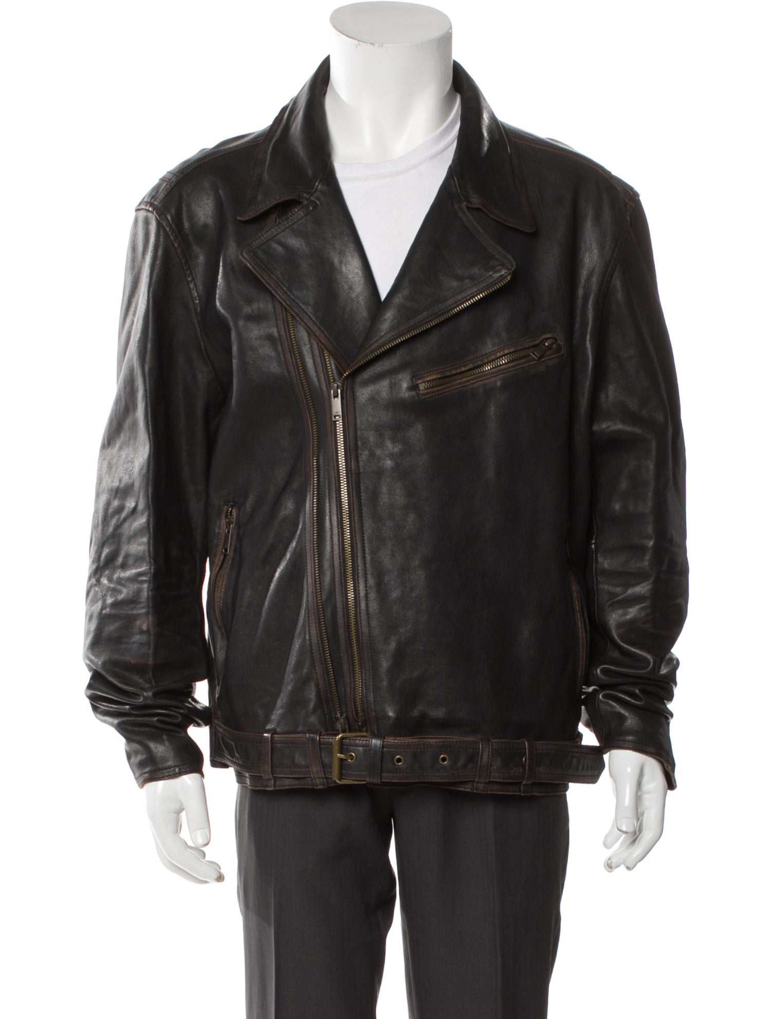 John Varvatos Star U.S.A. Leather Moto Jacket