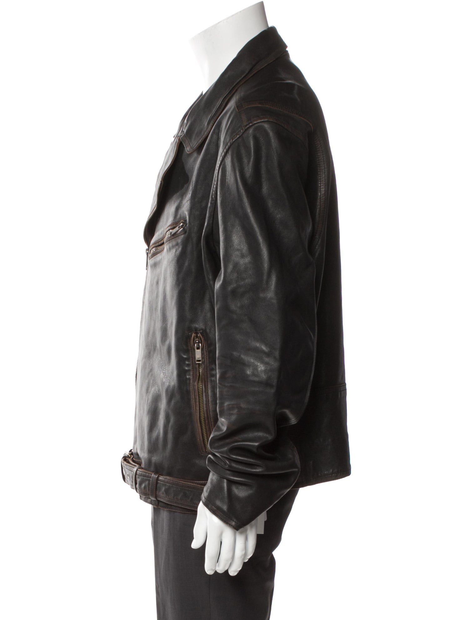 John Varvatos Star U.S.A. Leather Moto Jacket