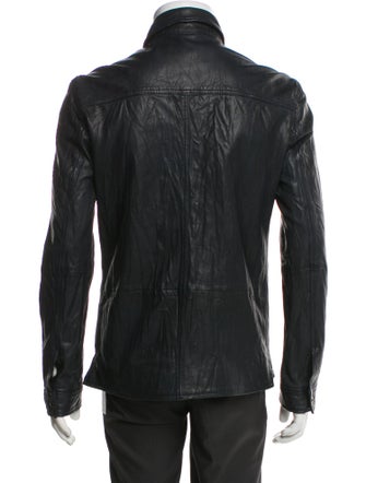 John Varvatos Star U.S.A. Leather Utility Jacket