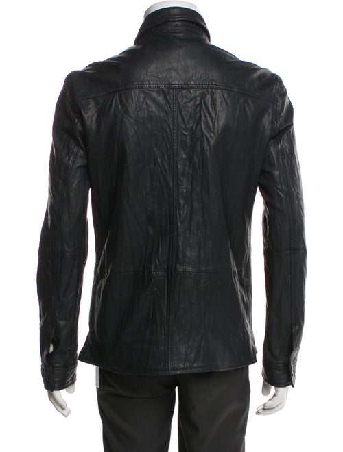 John Varvatos Star U.S.A. Leather Utility Jacket