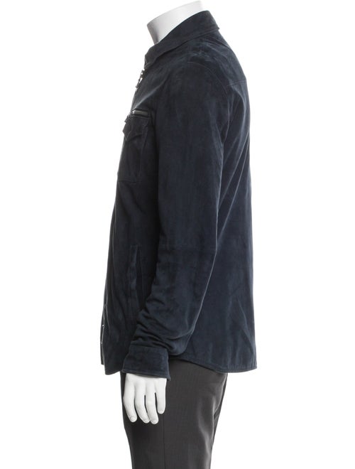 John Varvatos Star U.S.A. Suede Denim Jacket