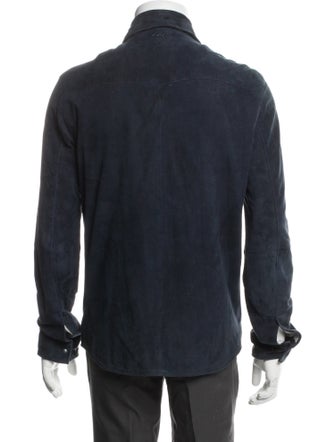 John Varvatos Star U.S.A. Suede Denim Jacket