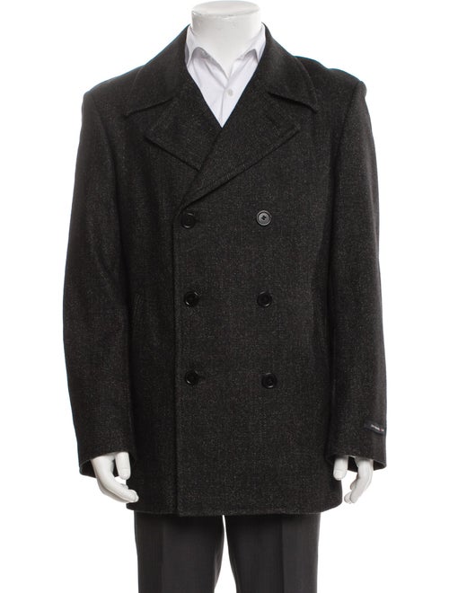 John Varvatos Star U.S.A. Tweed Pattern Peacoat