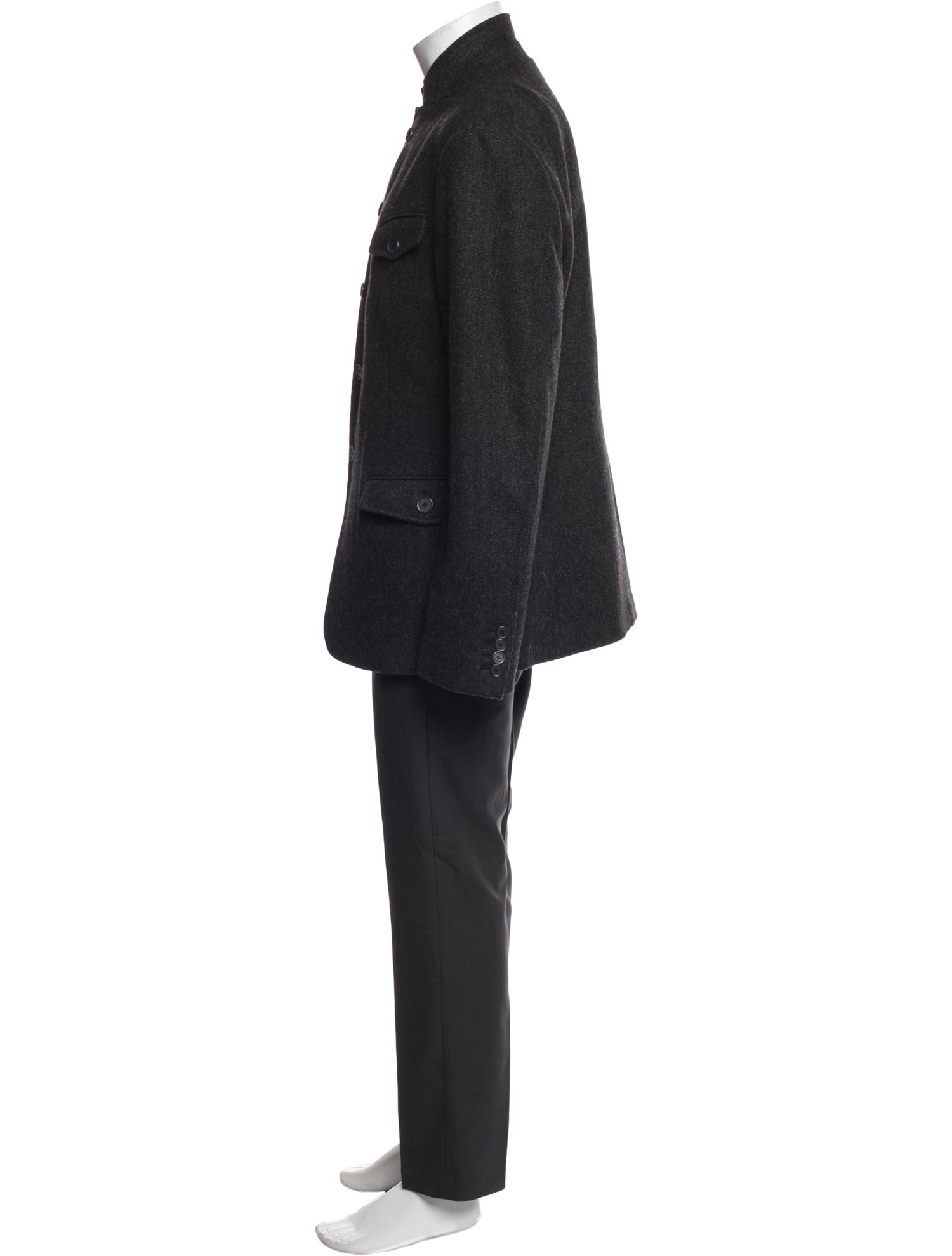 John Varvatos Star U.S.A. Wool Overcoat