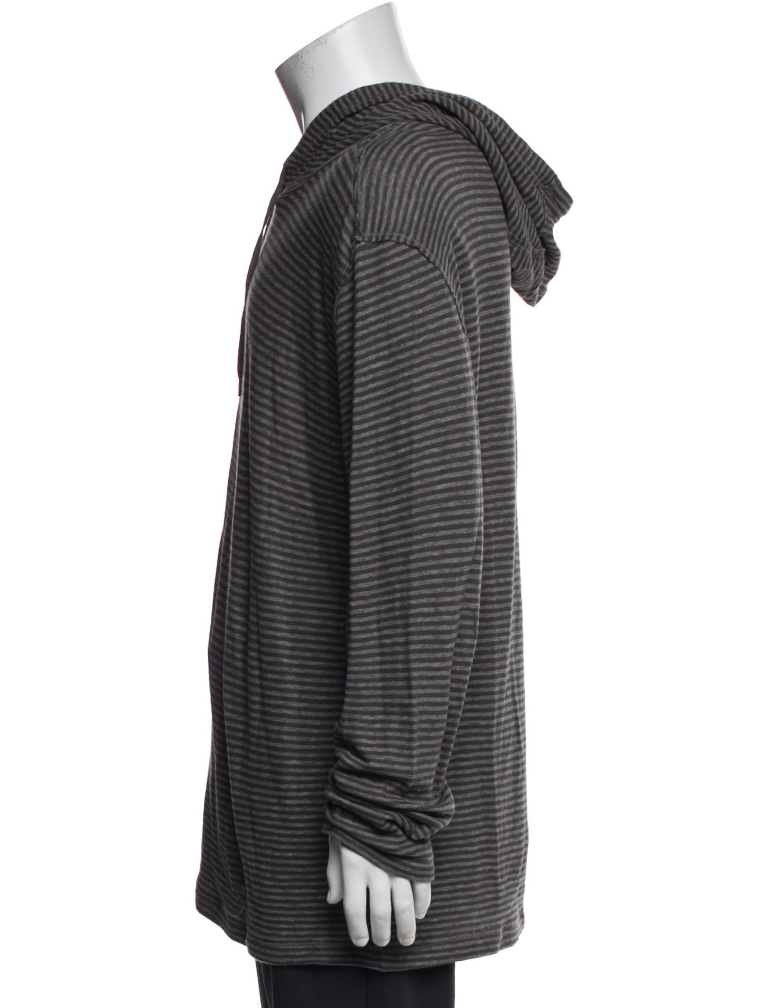 John Varvatos Star U.S.A. Striped V-Neck Hoodie