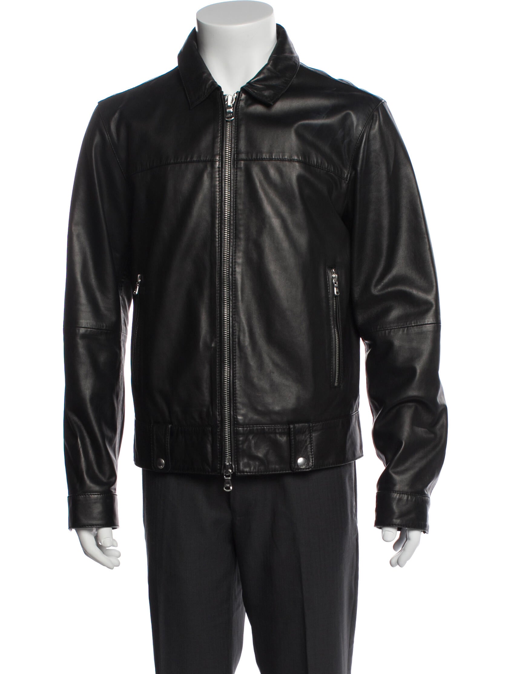 John Varvatos Star U.S.A. Leather Moto Jacket