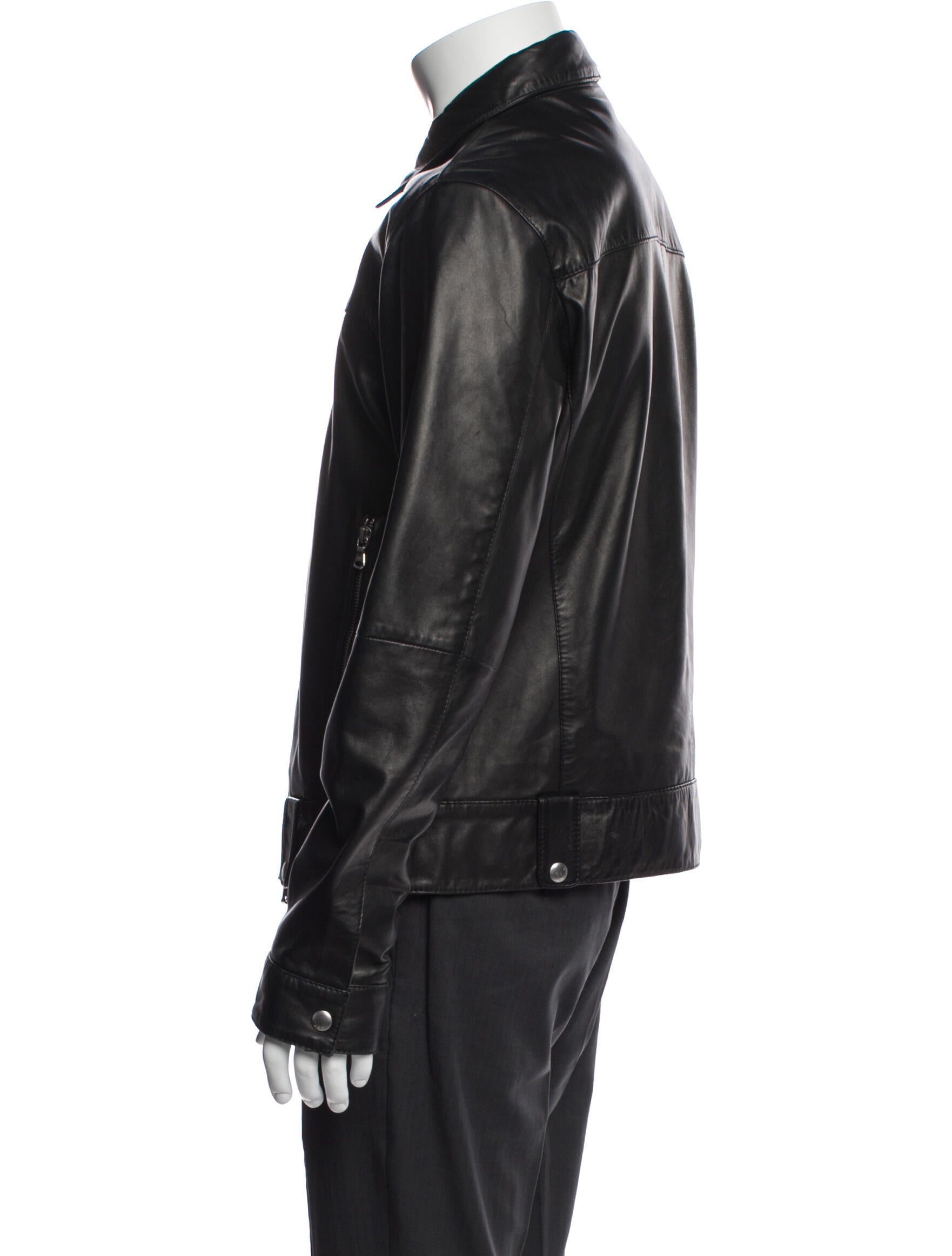 John Varvatos Star U.S.A. Leather Moto Jacket