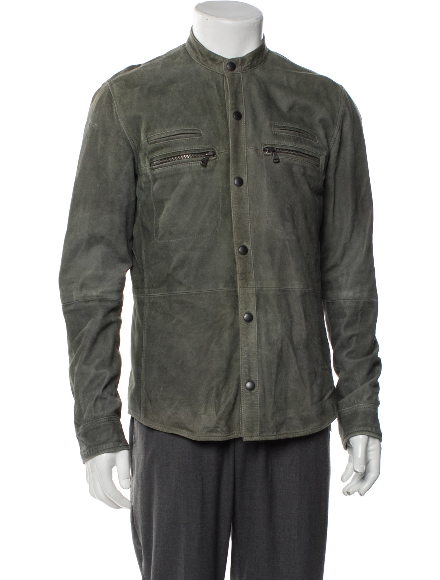 John Varvatos Star U.S.A. Goat Leather Utility Jacket