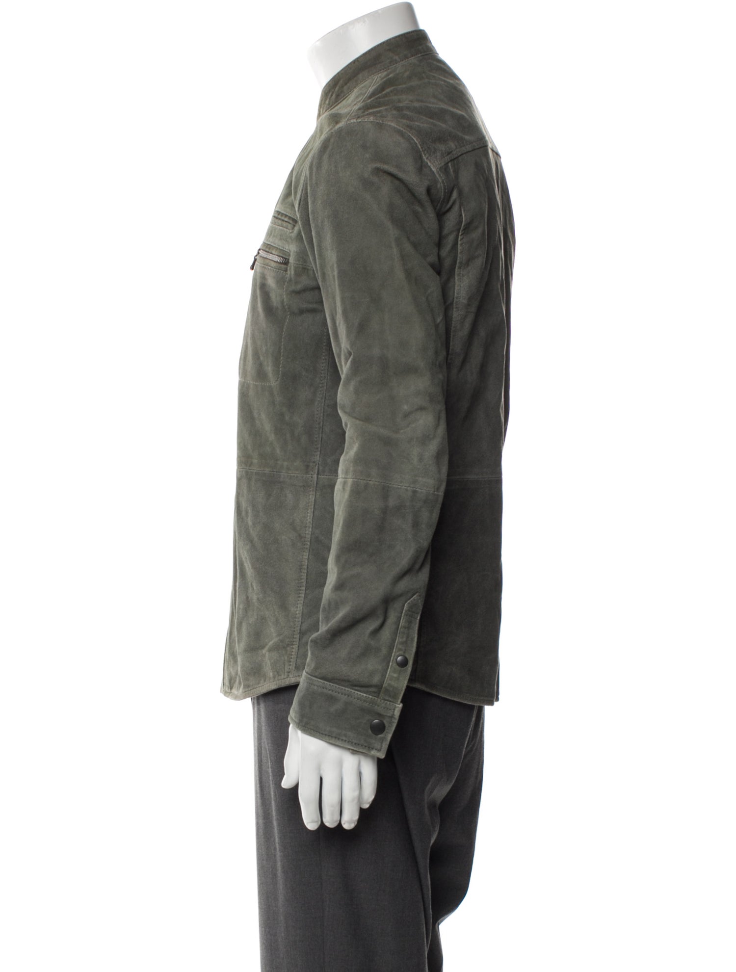 John Varvatos Star U.S.A. Goat Leather Utility Jacket