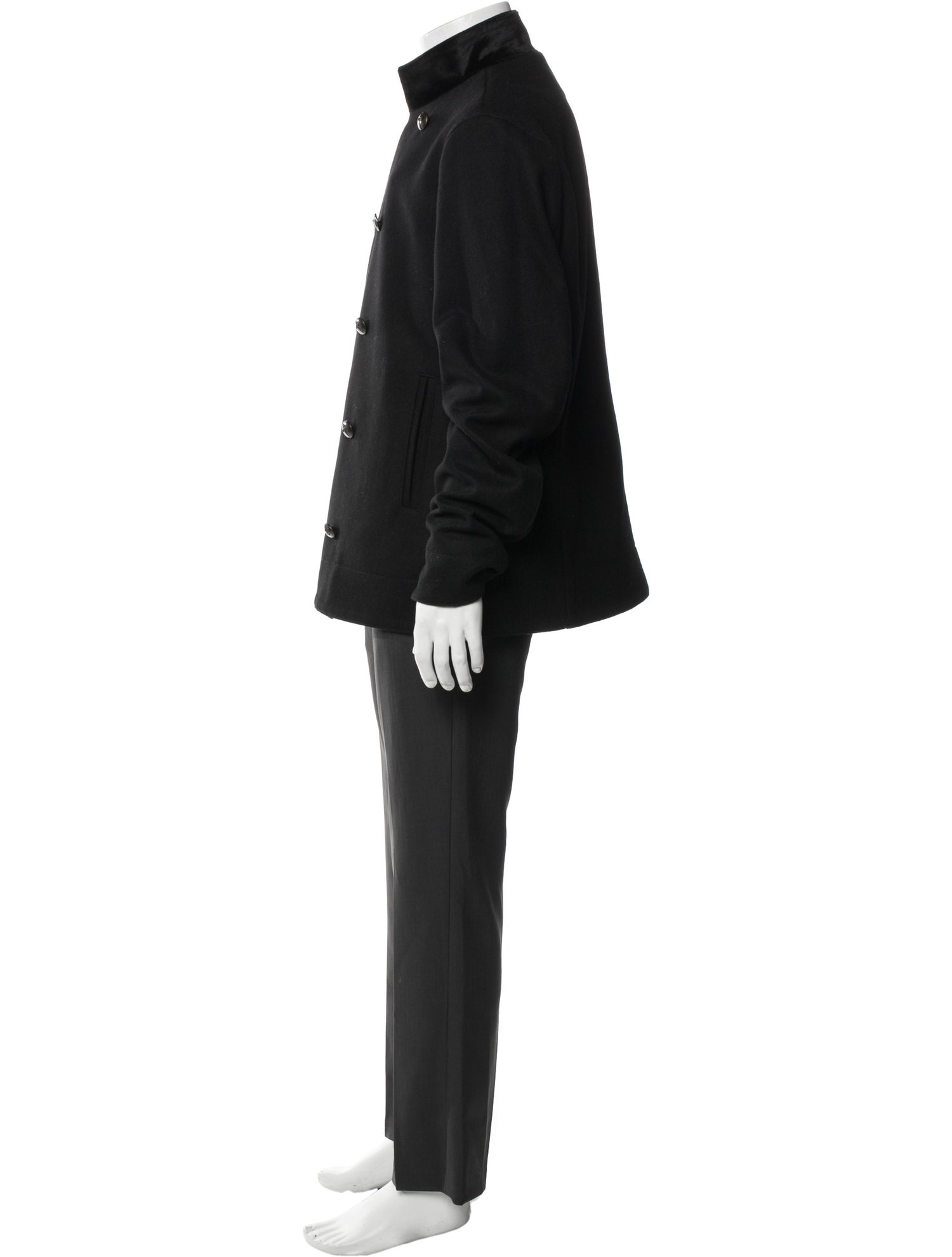 John Varvatos Star U.S.A. Wool Trench Coat