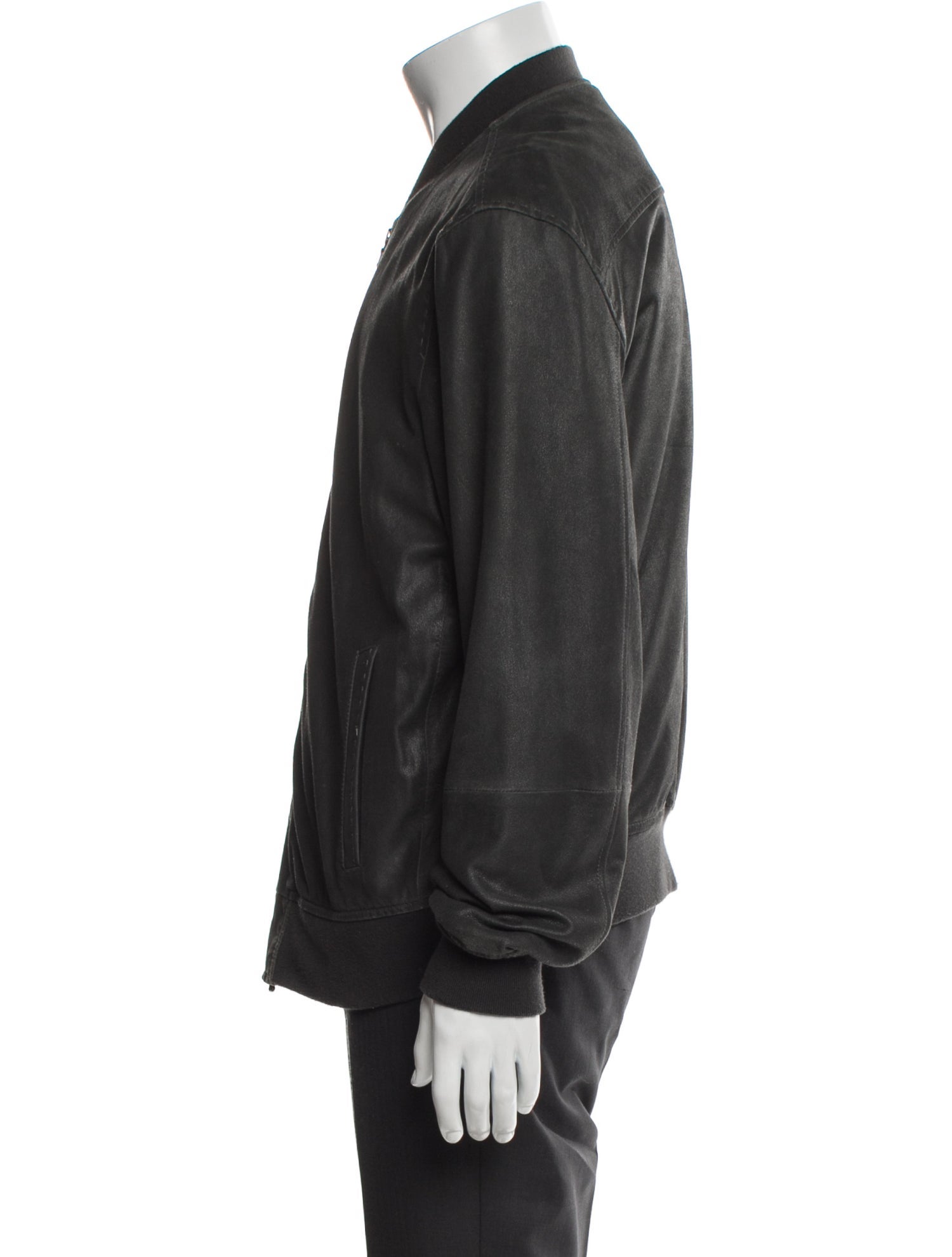 John Varvatos Star U.S.A. Suede Bomber Jacket