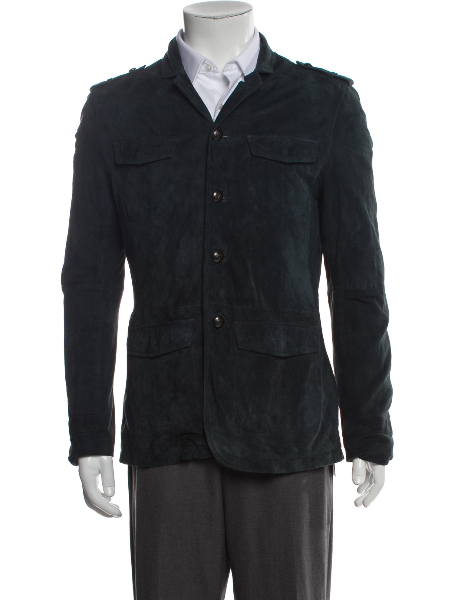 John Varvatos Star U.S.A. Suede Utility Jacket