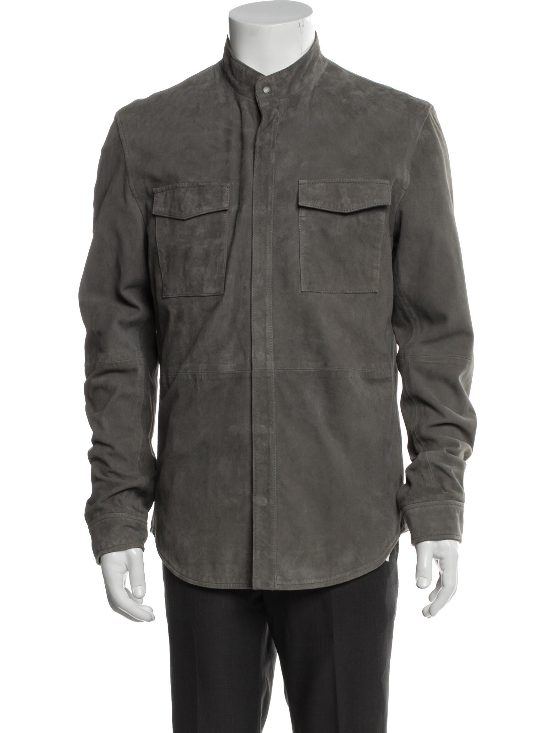 John Varvatos Star U.S.A. Suede Utility Jacket