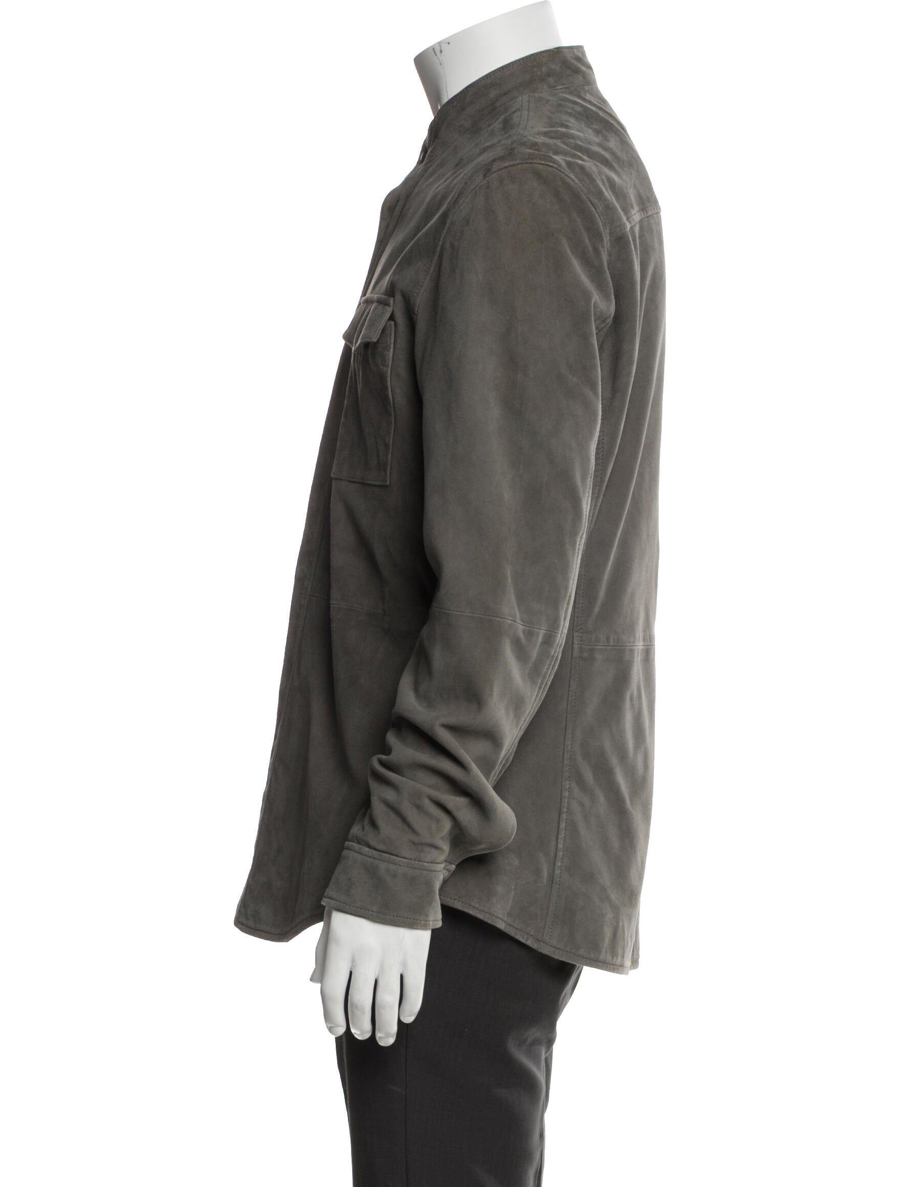 John Varvatos Star U.S.A. Suede Utility Jacket