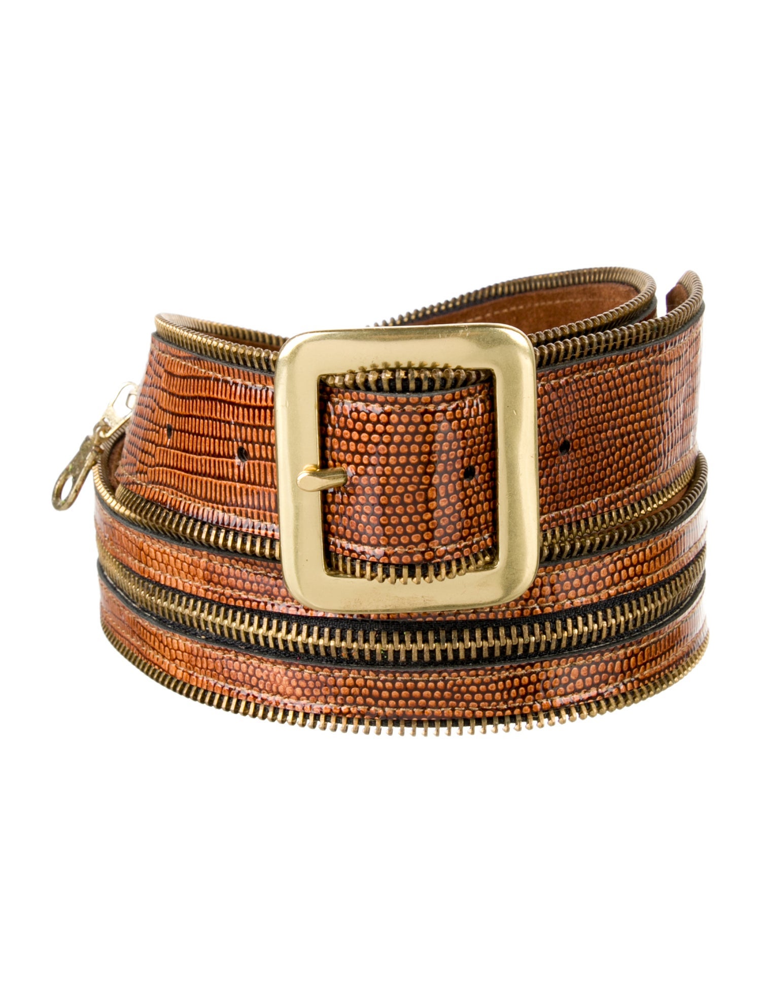 J.J. Winters Embossed Leather Belt