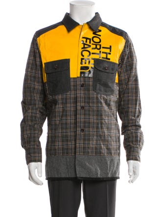 Junya Watanabe Comme des Garçons Man x The North Face Plaid Print Varsity Jacket