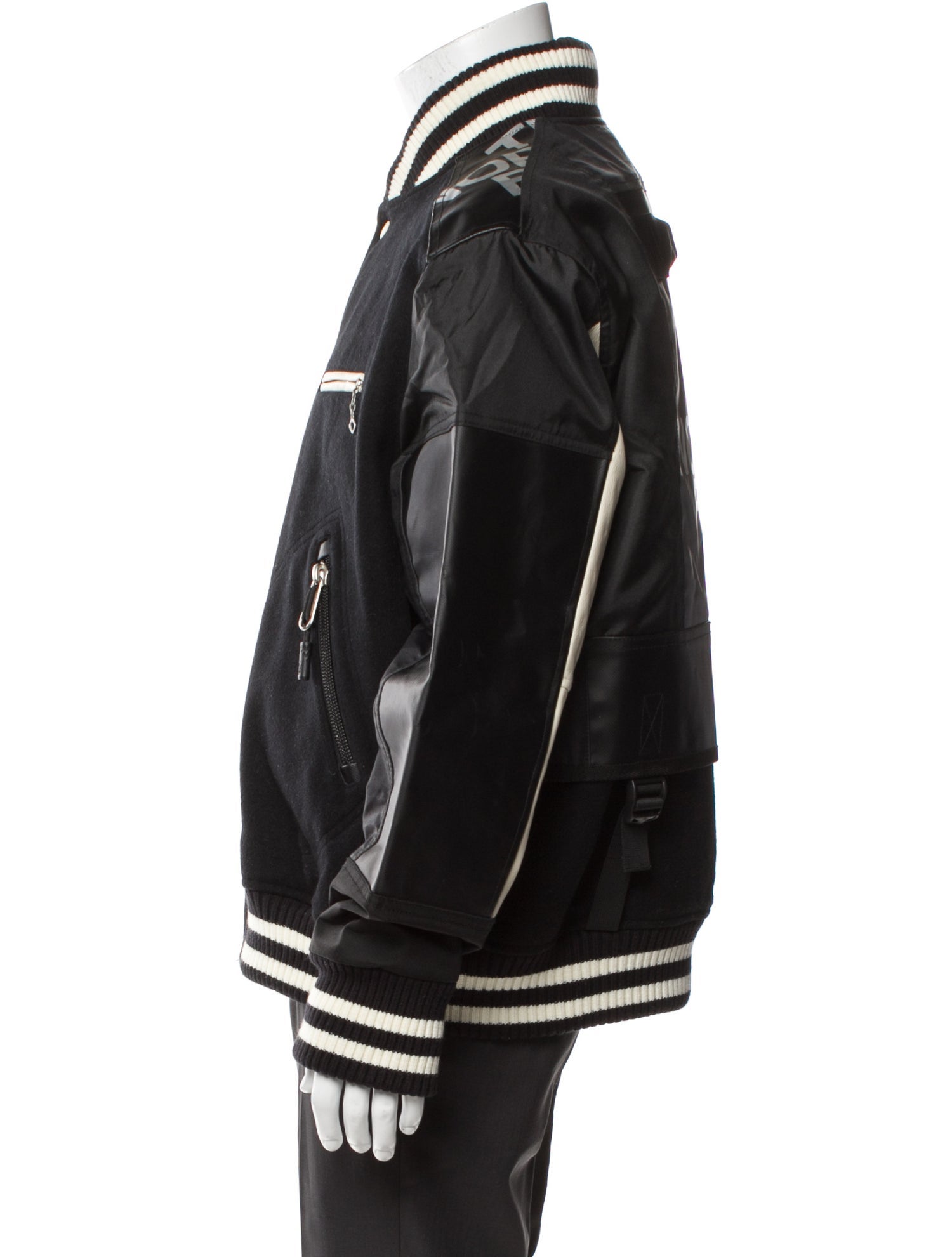 Junya Watanabe Comme des Garçons Man x The North Face Wool Striped Varsity Jacket