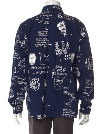 Junya Watanabe MAN Pink Comme des Garcons Printed Long Sleeve Shirt