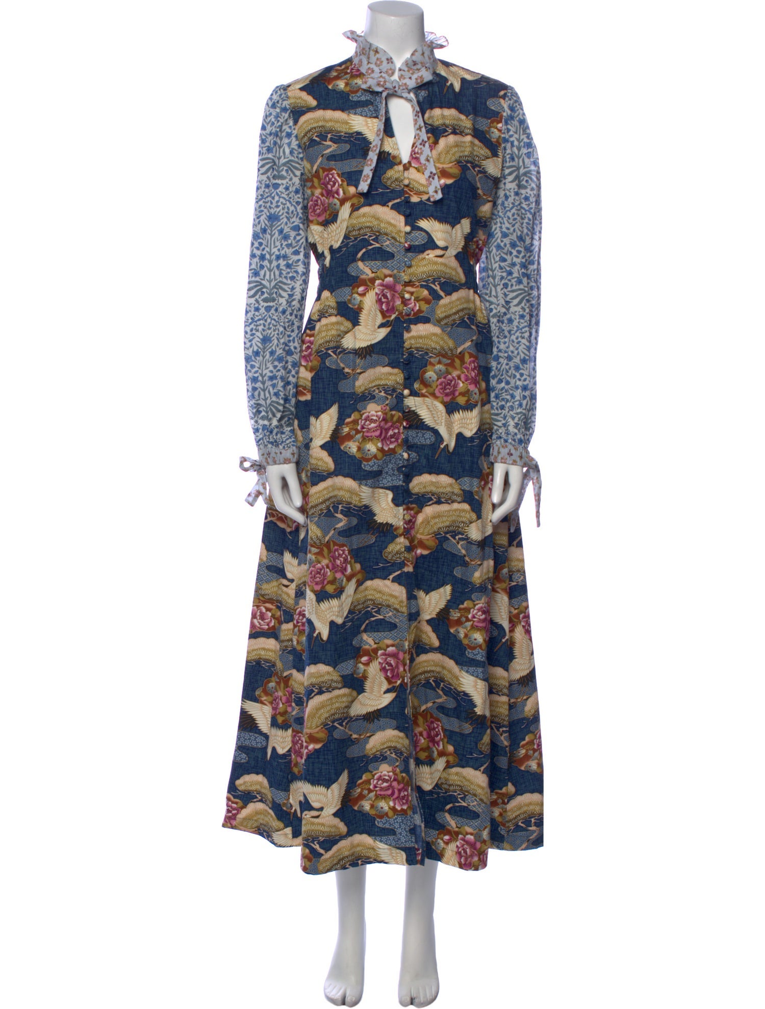 Joey Wölffer Reworked Floral Print Long Dress