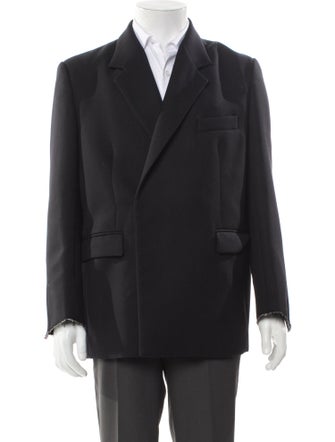 JNBY Wool Raw-Edge Trim Blazer