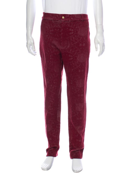 Joe Yellino Printed Pants Red