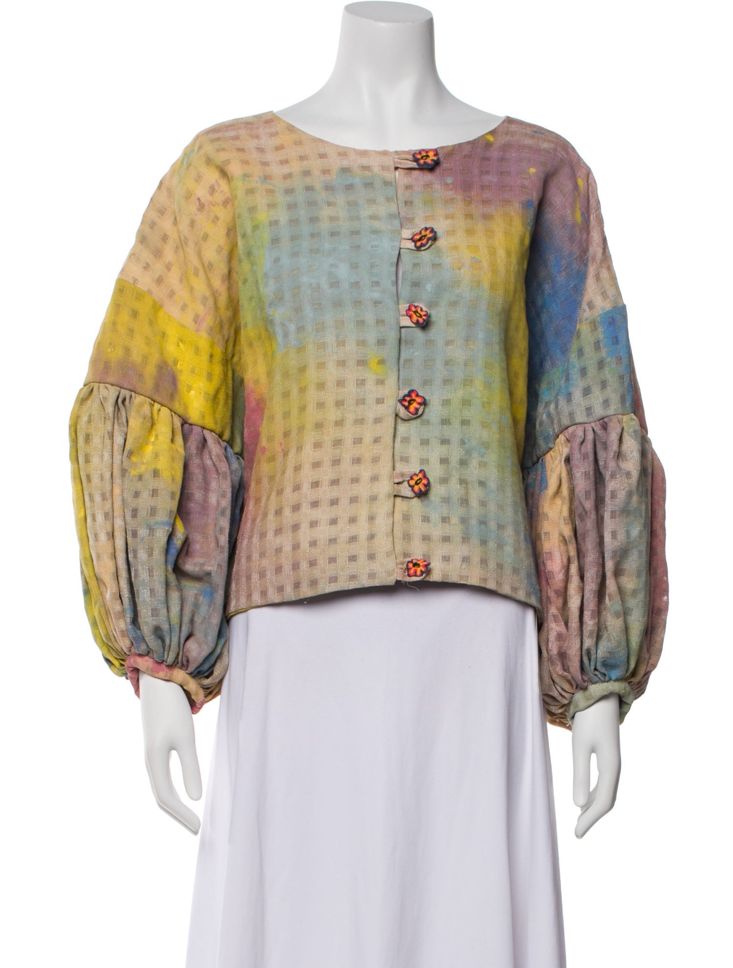 Jrat Zero Waste Printed Evening Jacket