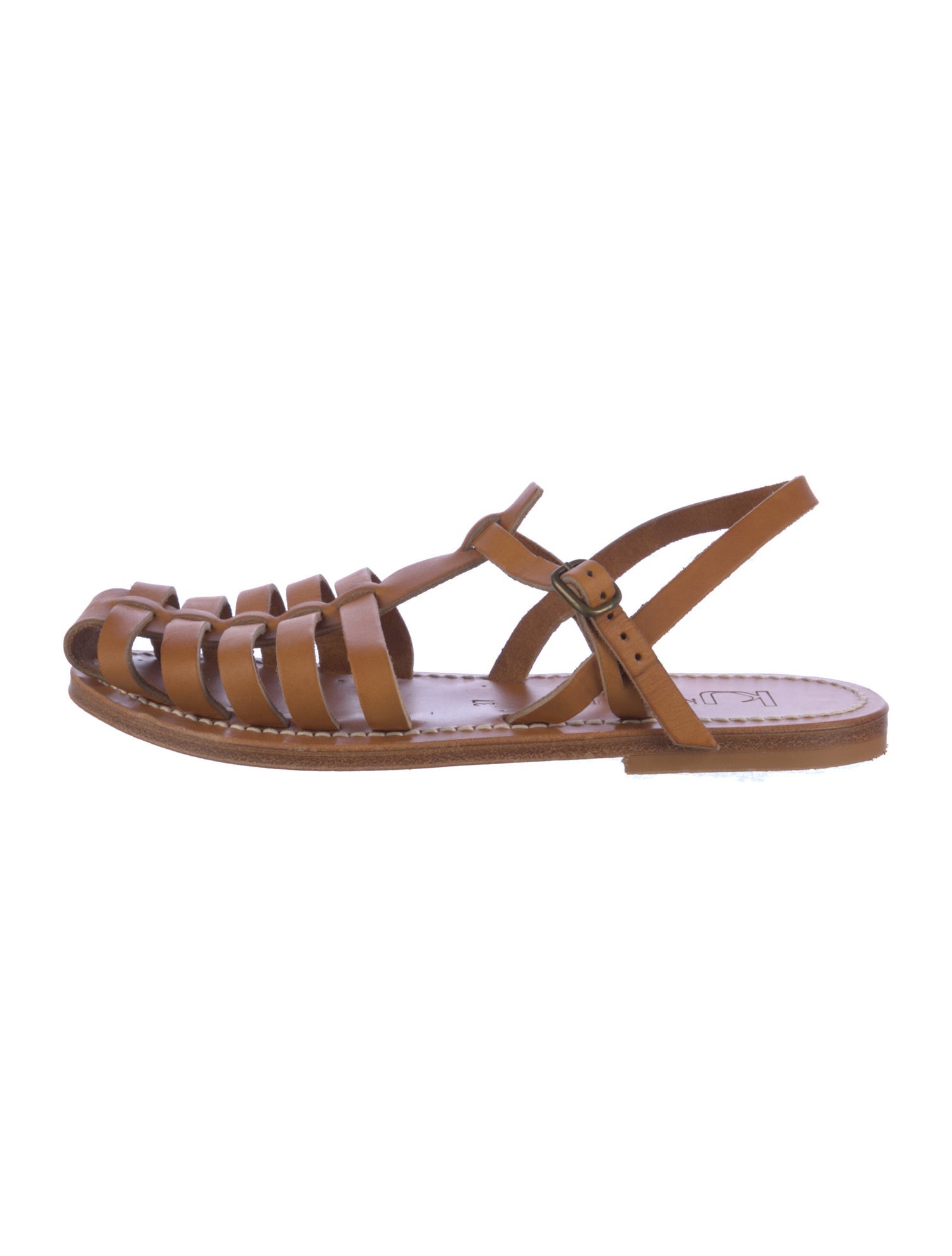 K Jacques St. Tropez Leather Gladiator Sandals