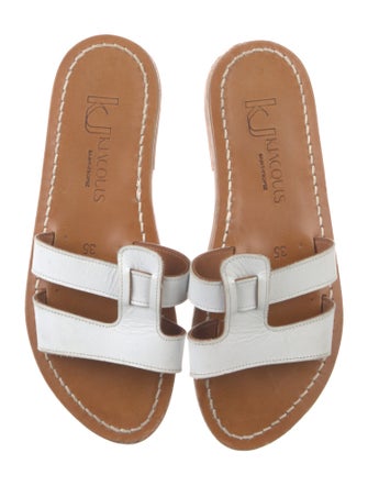 K Jacques St. Tropez Leather Slides