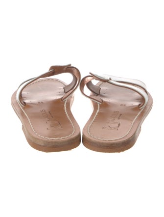 K Jacques St. Tropez Leather Slides