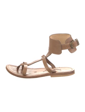 K Jacques St. Tropez Leather Gladiator Sandals