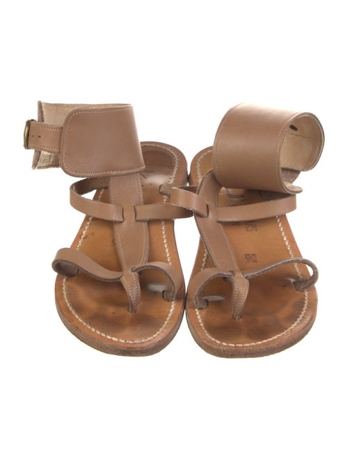 K Jacques St. Tropez Leather Gladiator Sandals