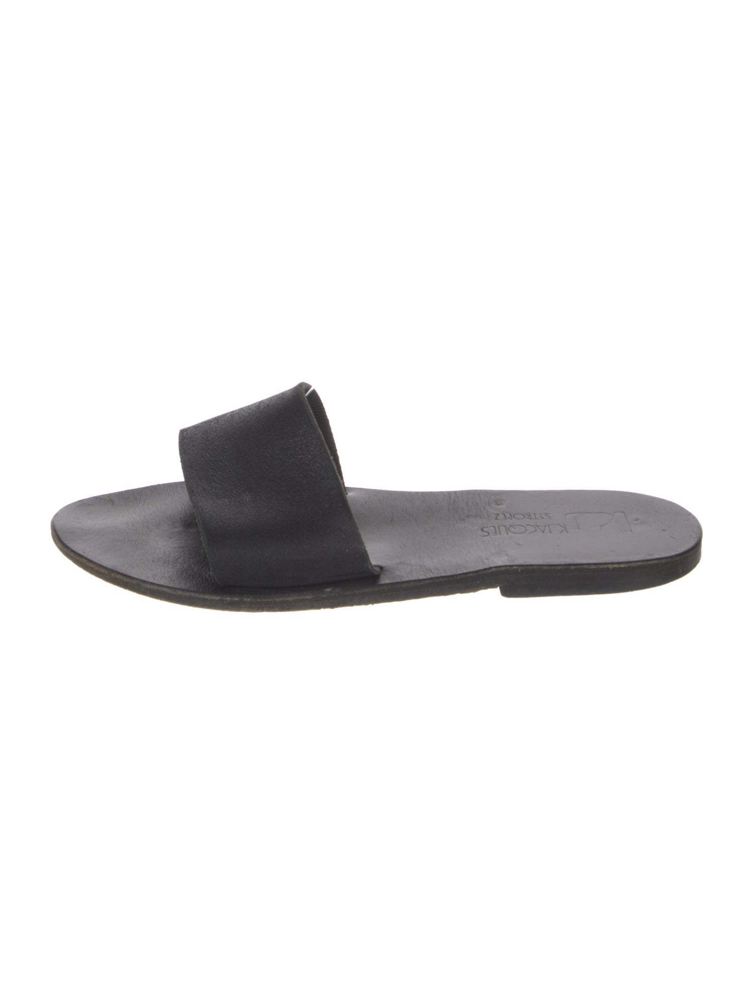 K Jacques St. Tropez Leather Slides