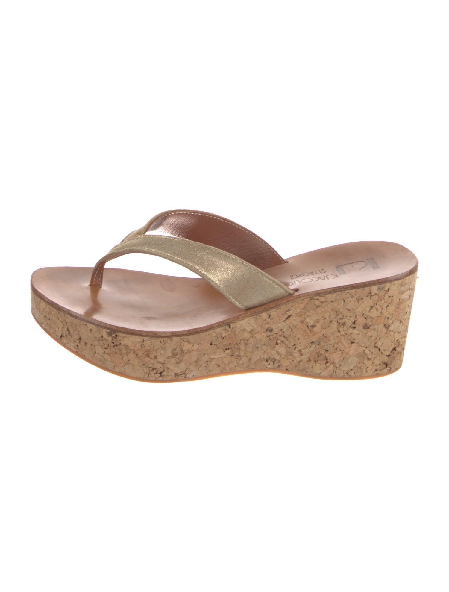 K Jacques St. Tropez Leather Slides