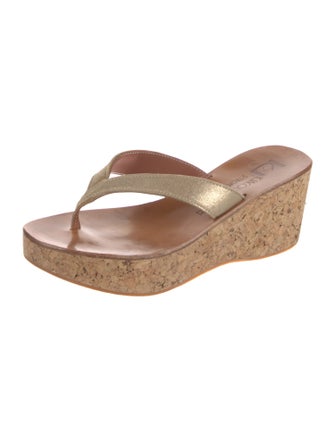 K Jacques St. Tropez Leather Slides