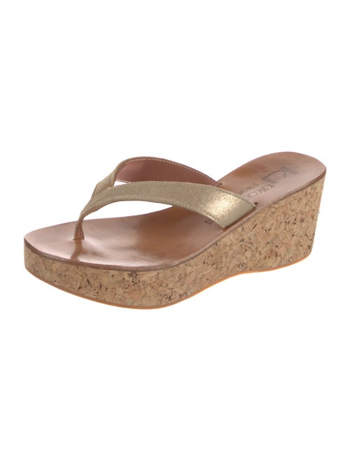 K Jacques St. Tropez Leather Slides
