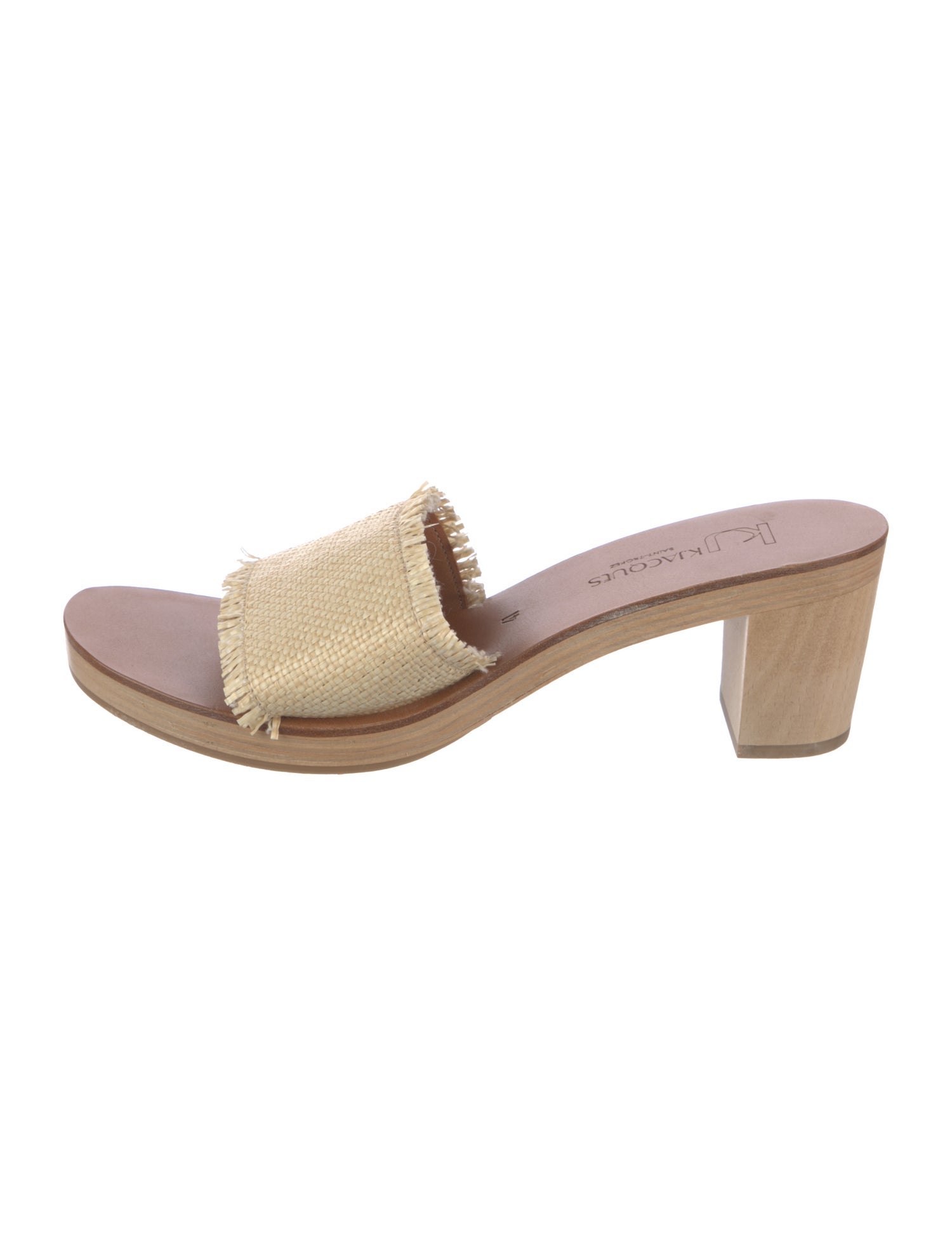 K Jacques St. Tropez Straw Slides